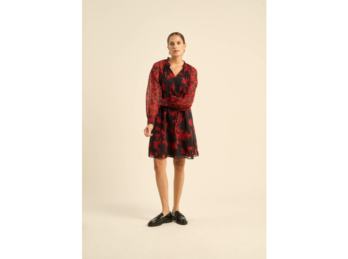 Robe courte imprimée