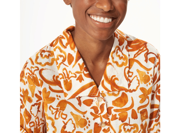 Chemise orange confite
