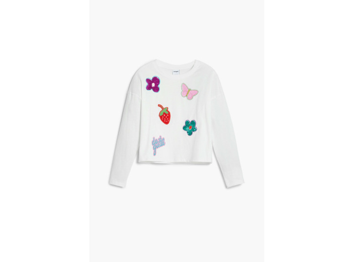 T-Shirt À Manches Longues En Maille – Fille