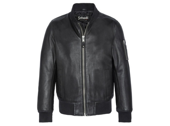 Bomber MA-1, cuir d'agneau