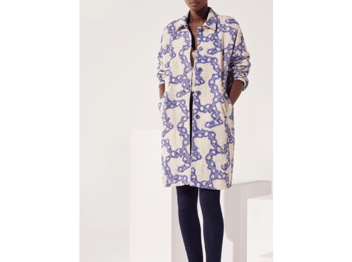 Manteau bleu indigo