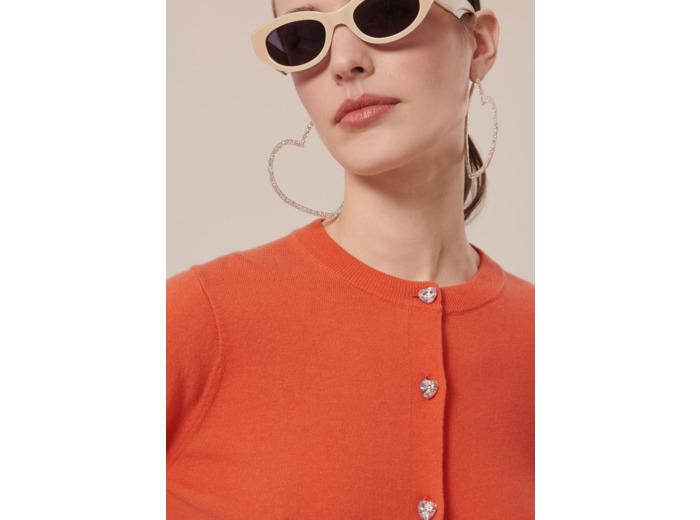 Gilet Gaëlle Corail en Laine