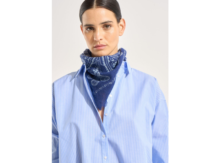 Foulard imprimé en laine