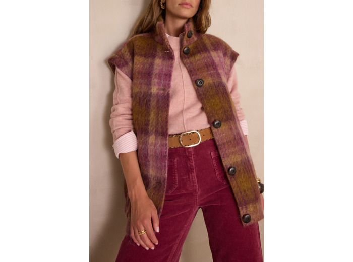 Manteau en laine sans manches DJODDY