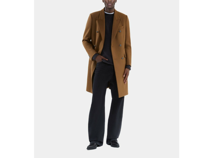 Manteau Long En Laine Mélangée Camel camel