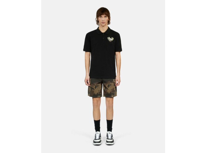 Polo Noir En Coton Piqué black
