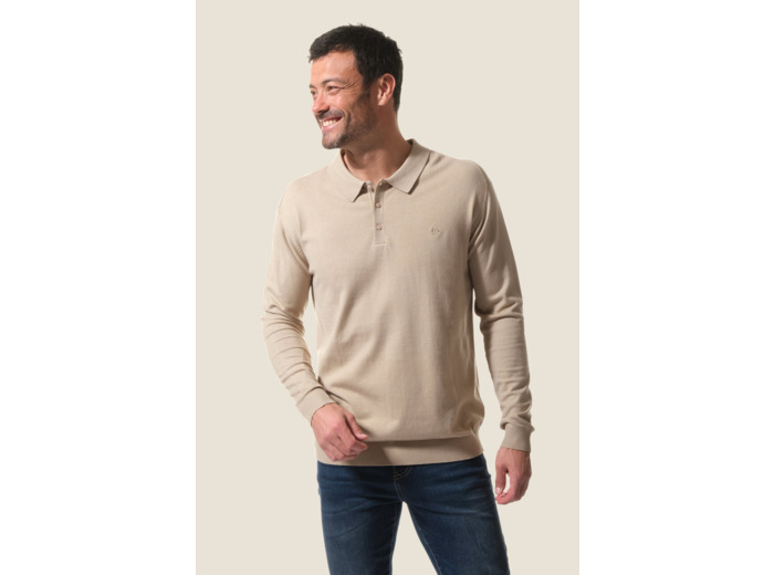 Pull homme col polo Ismere