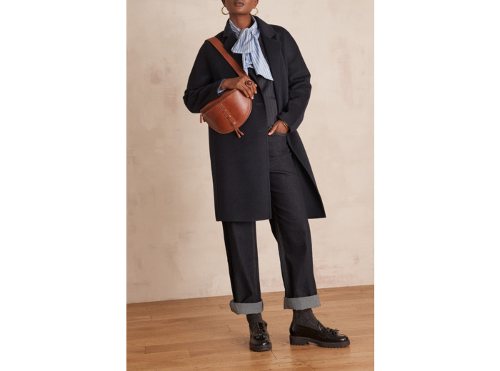 Manteau long LINA en laine