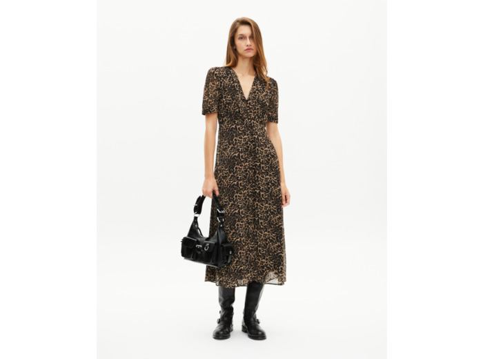 Robe longue imprimé léopard leopard