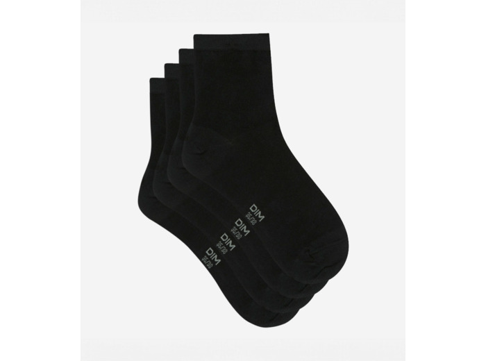 Lot de 2 paires de socquettes noires Femme