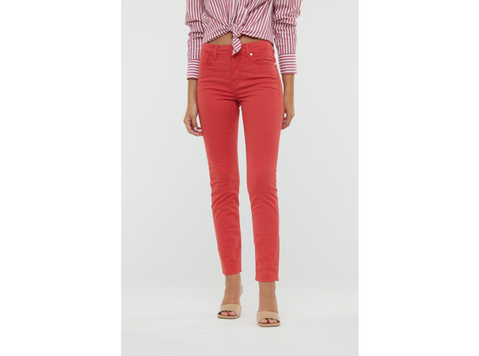 Pantalon slim fit effet push up , jambes ajustées, taille medium haute