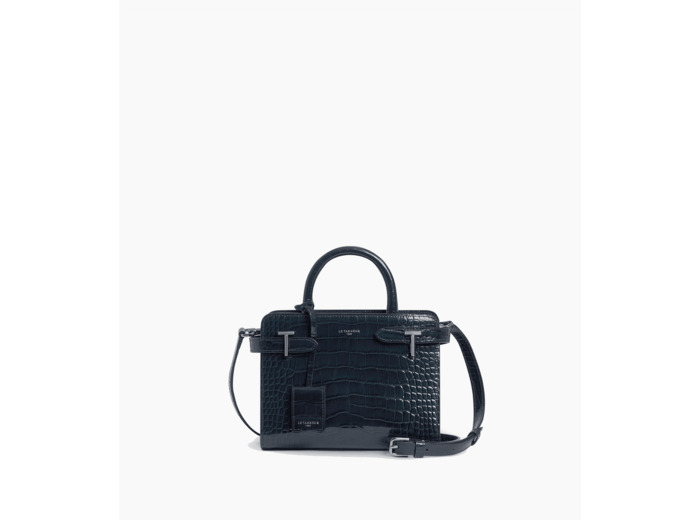 Petit sac à main Emilie en cuir effet croco