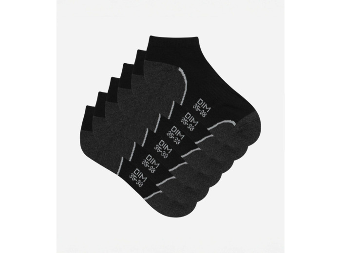 Lot de 3 paires de socquettes courtes impact léger femme - Dim Sport