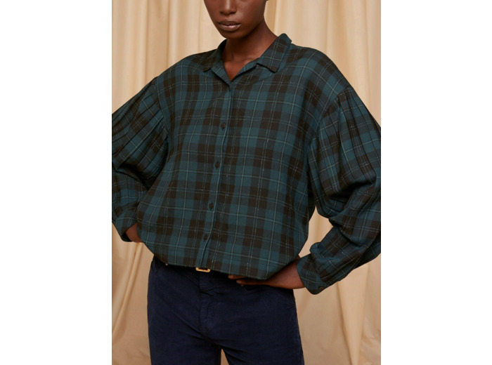 Chemise carreaux vert