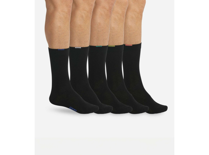 Lot de 5 paires chaussettes noires EcoDIM Homme