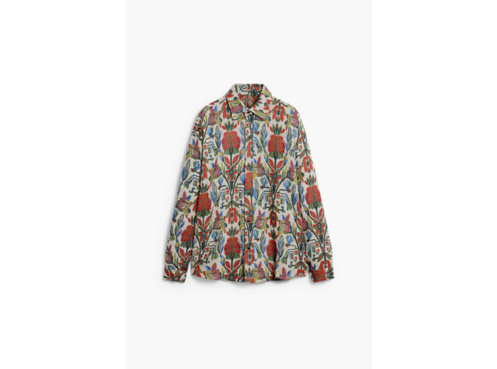 Chemise À Manches Longues En Tissu – Homme