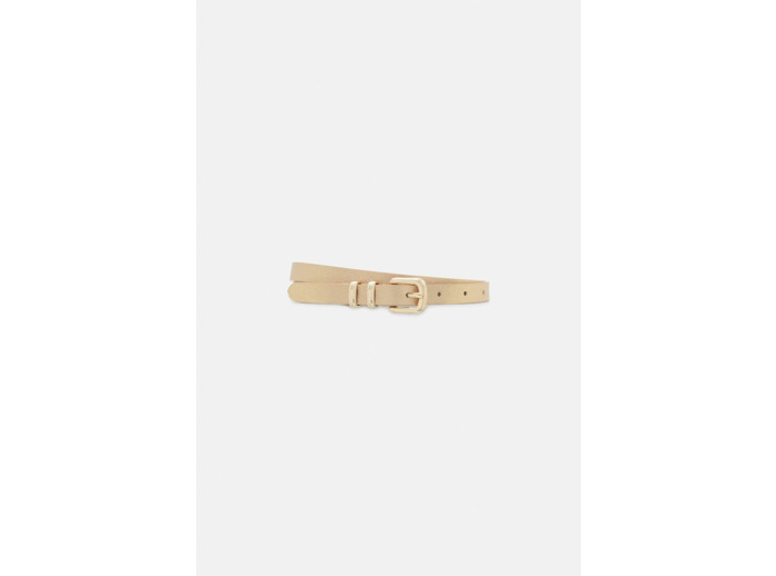 Ceinture fleur en croûte de cuir