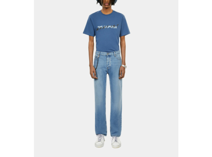 Jean straight bleu blue denim