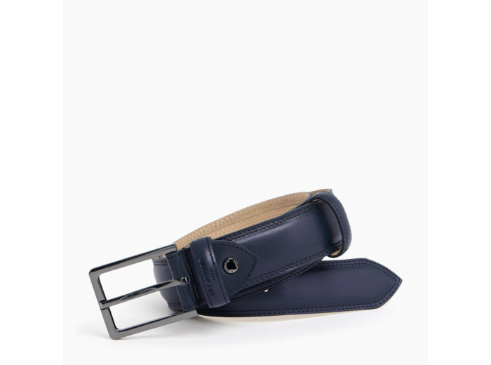 Ceinture homme avec boucle carrée Martin en cuir lisse