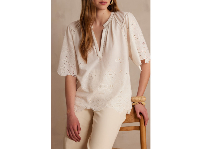 Blouse PYMA à brodée en 100% coton