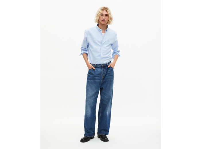 Chemise formelle col classique bleu ciel bleu