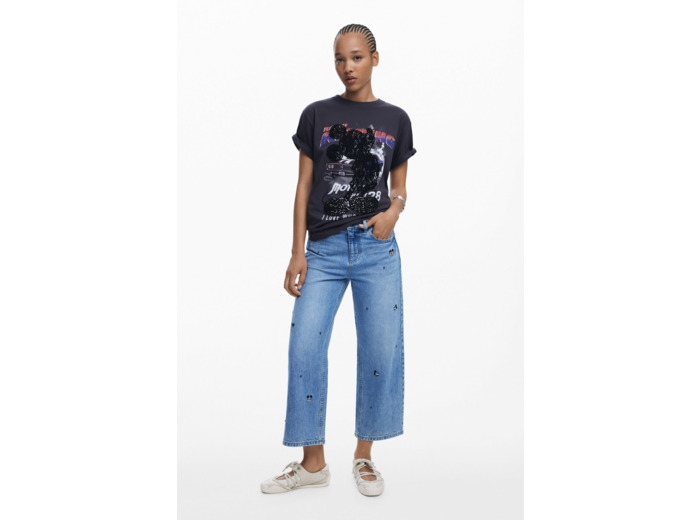 T-Shirt À Manches Courtes En Maille – Femme