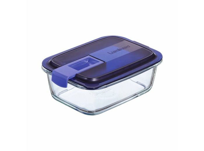 Boite rectangulaire 82cl bleu Easy Box