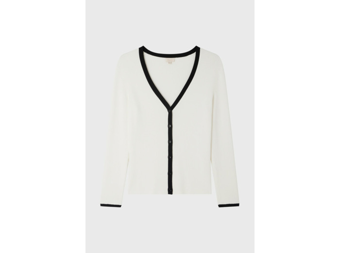 Gilet en maille côtelée - LUCIE