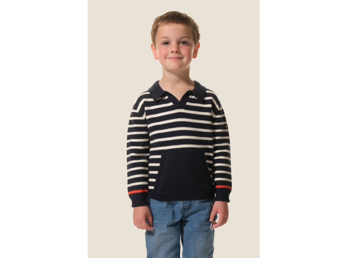 Pull garçon avec col Baggy