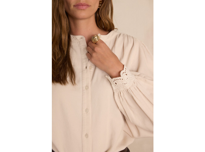 Blouse SENNA en velours de coton