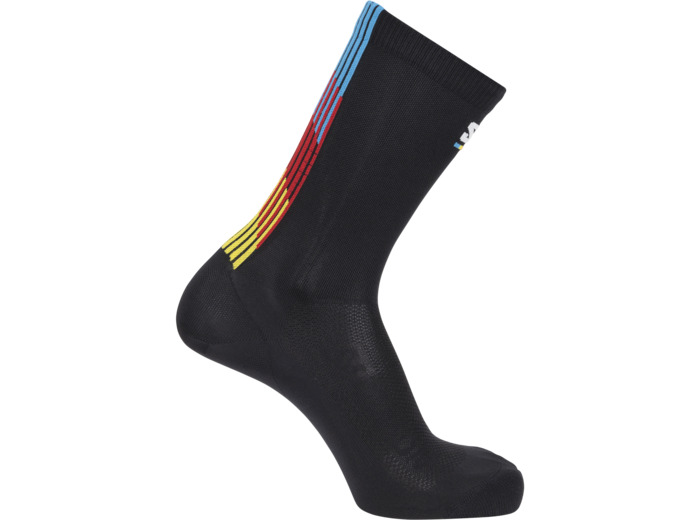 Socks Pulse Race Flag Crew Black