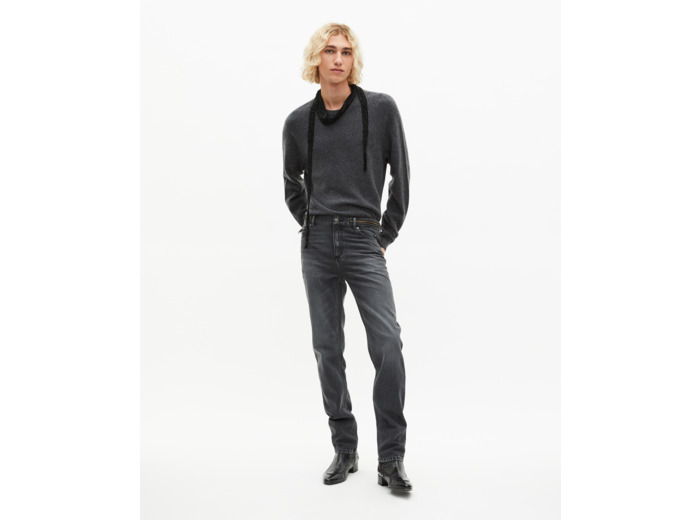 Jean slim noir délavé black washed
