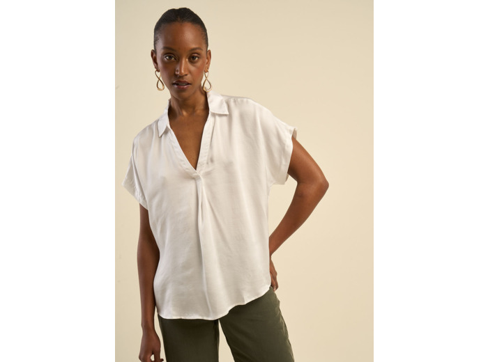 Top col chemisier coupe fluide