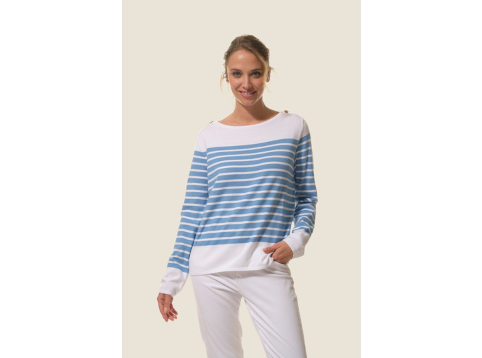 Pull femme en maille fine Sollange