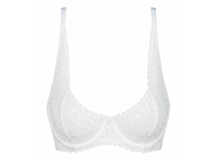 Soutien-gorge à armatures en dentelle florale Blanc Daily Dentelle
