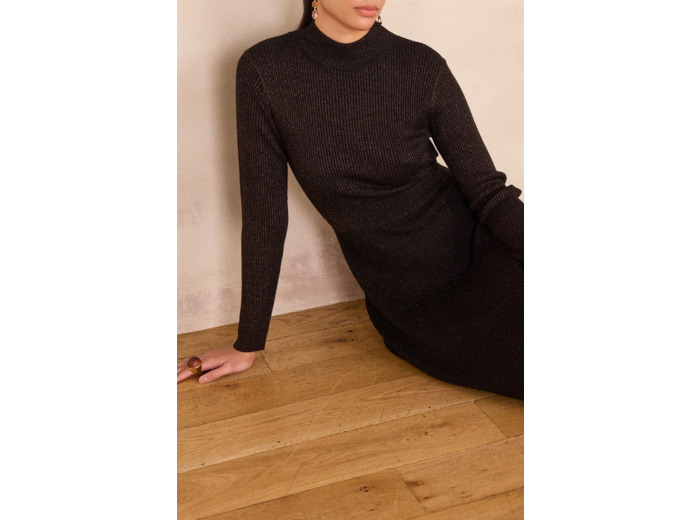 Robe en maille à paillettes RADIEUSE