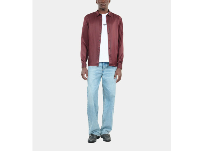 Chemise À Rayures Noires Et Rouges black - red