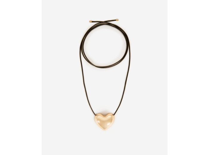Collier pendentif cœur doré gold