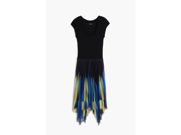 Robe À Manches Courtes En Maille – Femme