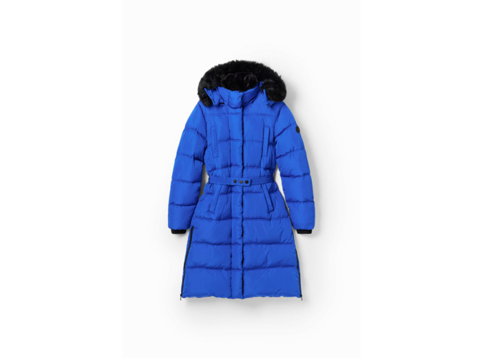 Manteau Long Matelassé