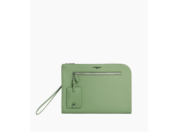 Pochette 13" Emile en cuir signature T