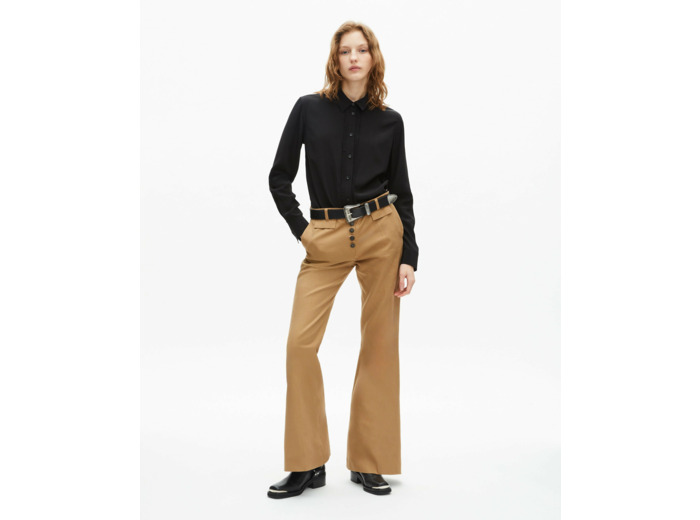 Pantalon Evase beige