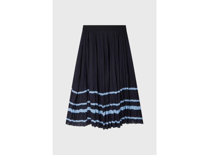 Jupe midi rayures floues - DORYATT