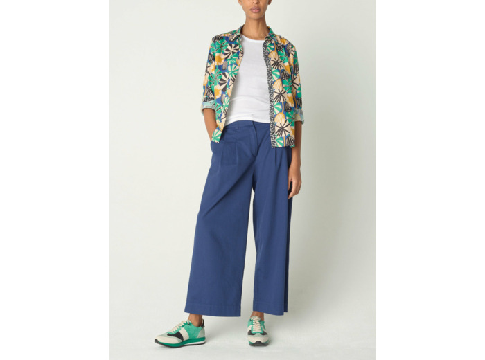 Chemise janice bleu majorelle