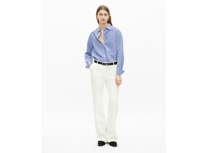 Chemise à rayures bleue