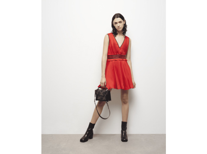Robe Courte Sans Manche red