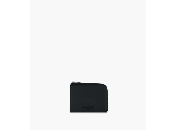 Porte cartes moyen zippé Emile en cuir monogramme
