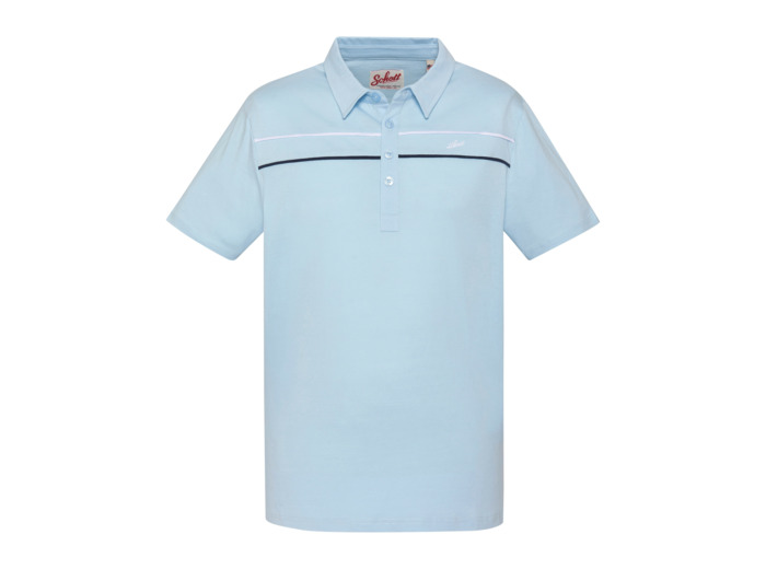 Polo en jersey avec liserés contrastés
