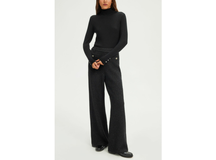 Pantalon large en tweed et lurex - NARELLE