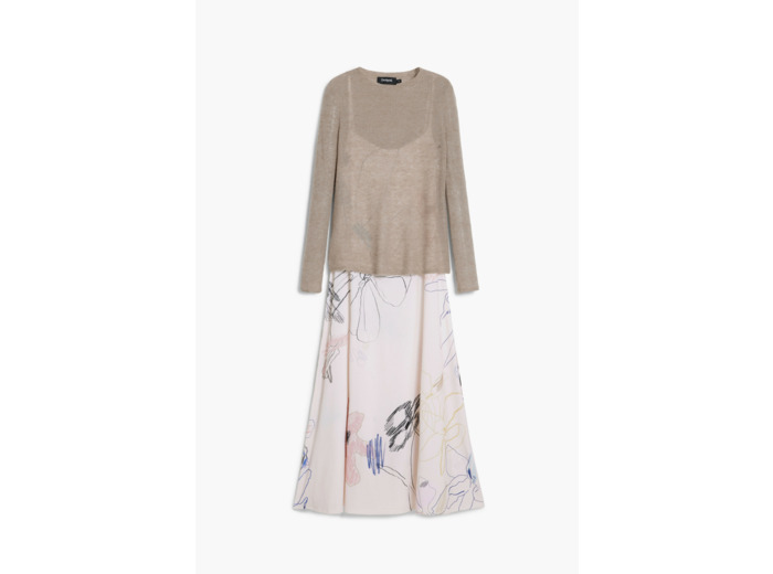 Robe À Manches Longues En Maille – Femme